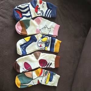 5 pairs Of Abstract Socks New